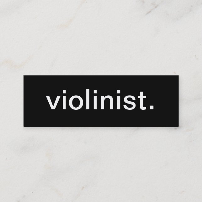 Violinist Business Card (Front)