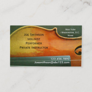 Violinist business card