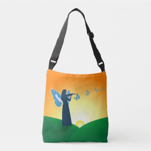 Violinist & Butterfly Crossbody Bag