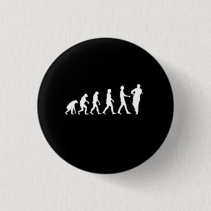 Violinist Evolution 3 Cm Round Badge
