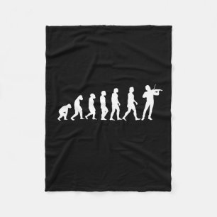 Violinist Evolution Fleece Blanket