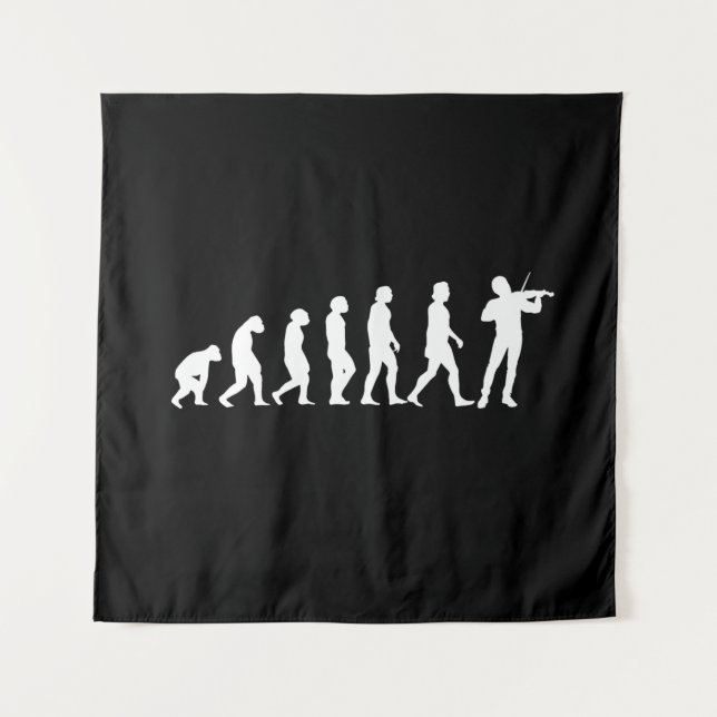 Violinist Evolution Tapestry (Front)