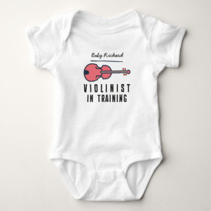 Violinist in Training Musician Teacher Orchestra Baby Bodysuit