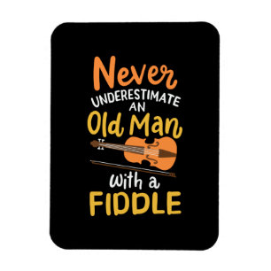 Violinist - Old Man with a Fiddle Magnet