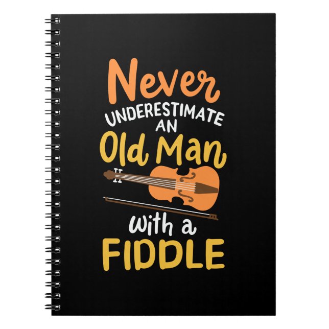 Violinist - Old Man with a Fiddle Notebook (Front)