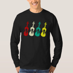 Violinists String Instrument Violin Player Silhoue T-Shirt
