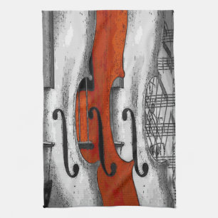 Violins American MoJo Kitchen Towel