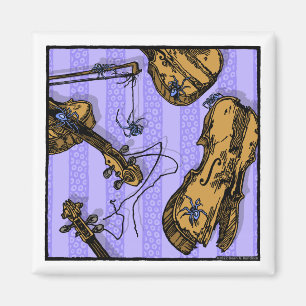 Violins and Spiders - Pop Goth Nightmare Surreal Magnet