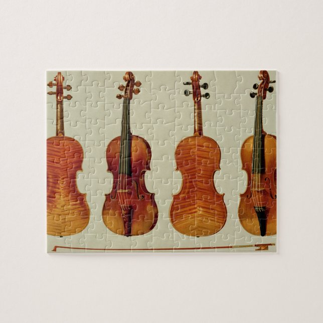 Violins (LtoR): the 'Alard' by Antonio Stradivariu Jigsaw Puzzle (Horizontal)