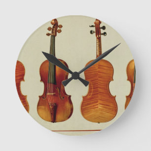 Violins (LtoR): the 'Alard' by Antonio Stradivariu Round Clock