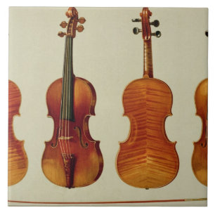 Violins (LtoR): the 'Alard' by Antonio Stradivariu Tile