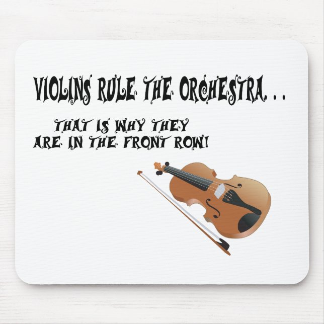 Violins.Rule the Orchestra Mouse Pad (Front)