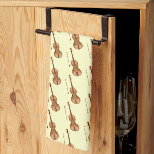 Violins tea towel