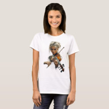 violon women t-shirt violin