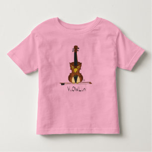 ViOWLin Violin Owl Music Kid's Toddler T-Shirt