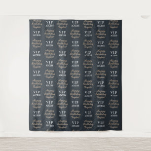VIP Access Red Carpet Step and Repeat Backdrop Tapestry