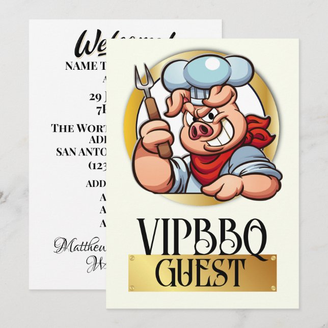  VIP Admission Invitation (Front/Back)