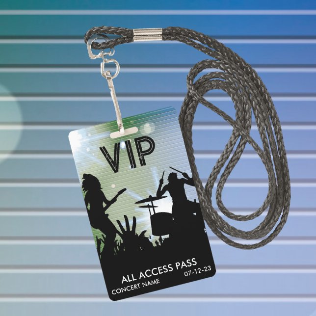 VIP All Access Concert Badge ID Badge (Creator Uploaded)