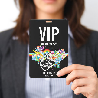 VIP All Access Concert Pass ID Badge