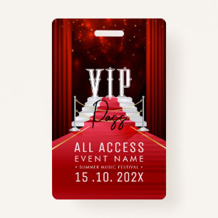 VIP All Access Event ID Badge