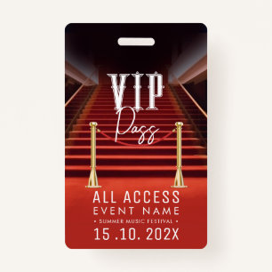 VIP All Access Event ID Badge