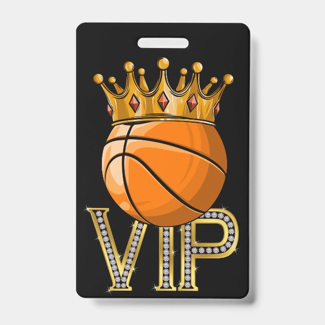 VIP Basketball Badge ID Badge (Front)
