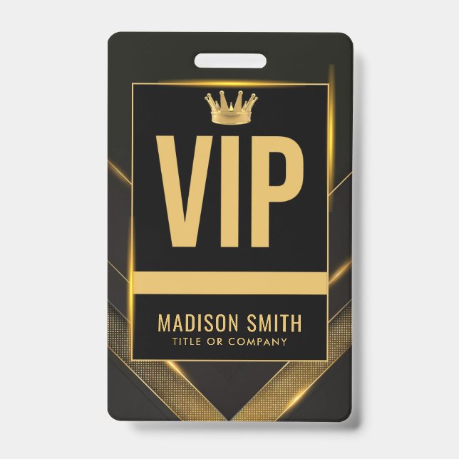 VIP  Business Event Badge ID Badge (Front)
