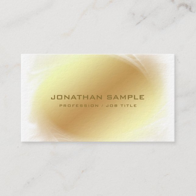 Vip Ceo Employer Businessman Stylish Elite Luxe Business Card (Front)