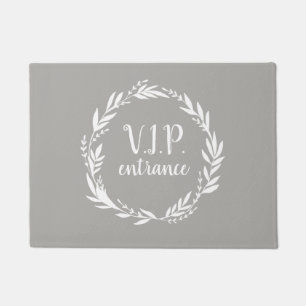 VIP Entrance Wreath Farmhouse Doormat