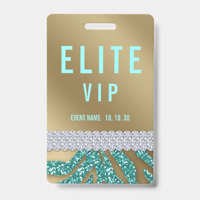VIP Event Custom Name Concert Badge ID Badge (Front)