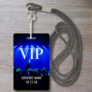 VIP Event Photo Custom Name Concert ID Badge