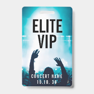 VIP Event Photo Custom Name Concert ID Badge