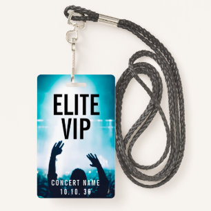 VIP Event Photo Custom Name Concert ID Badge