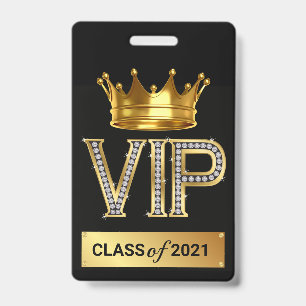 VIP GRADUATE BADGE ID BADGE