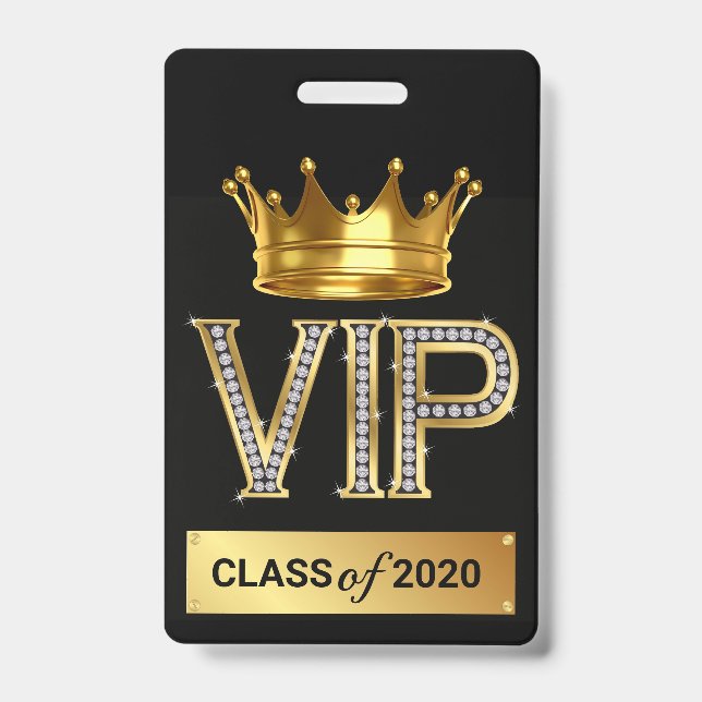 VIP GRADUATE ID BADGE (Front)
