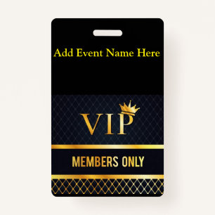 VIP ID BADGE