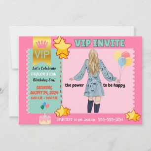 VIP INVITATIONS FOR (TWEEN) GIRLS BIRTHDAY