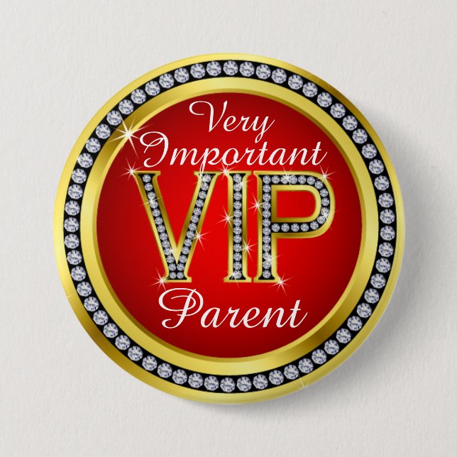 VIP Parent Volunteer Button - srf (Front)