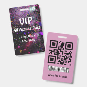 VIP PASS   Event & Special Guest Badge ID Badge