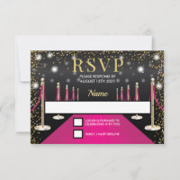 VIP Pass Hollywood Pink Red Carpet Birthday
