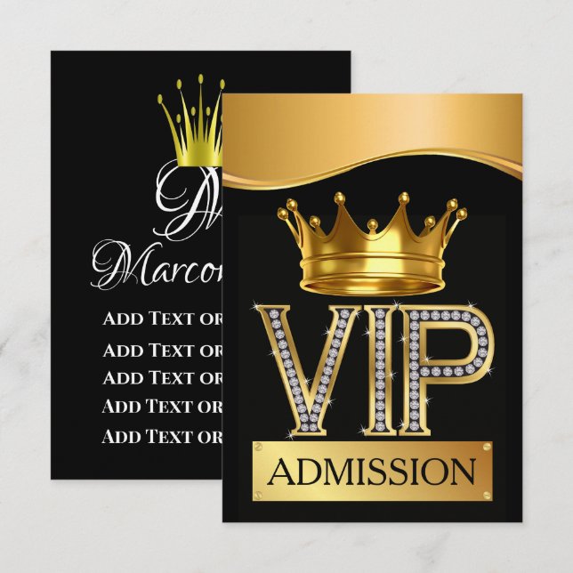 VIP PASS INVITATION (Front/Back)