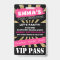 VIP Pink & Gold Any Event Pass Custom Wording