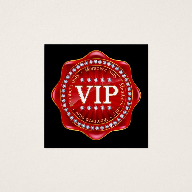 VIP Square Business, Gift, Message Cards & More (Front)