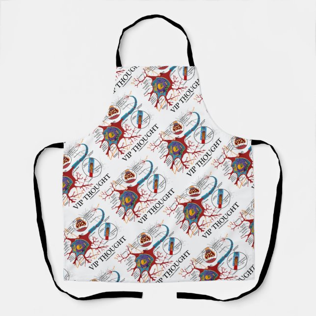 VIP Thought Neuron Synapse Neurotransmitter Humour Apron (Front)