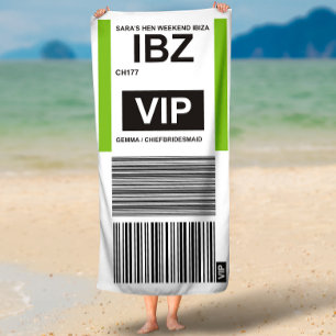 VIP TRAVEL BEACH TOWEL
