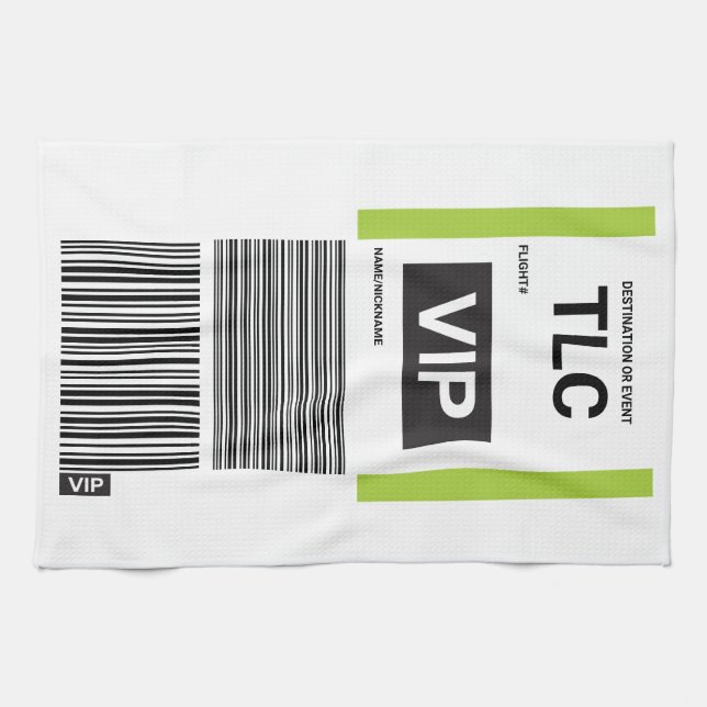 VIP TRAVEL TEA TOWEL (Horizontal)