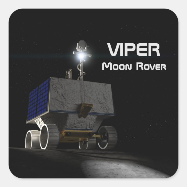 VIPER Moon Rover Square Sticker (Front)