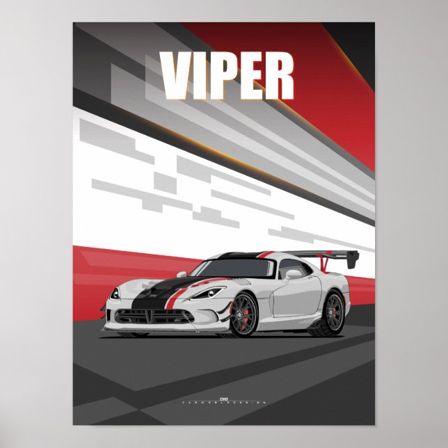 Viper Muscle car Poster (Front)