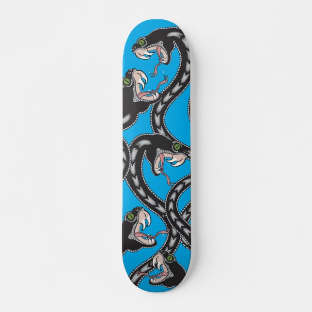 Viper Pit - Blue Skateboard (Front)