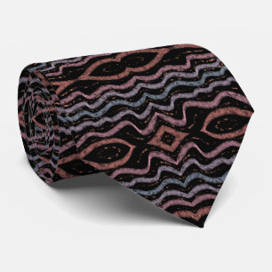 Viper Snake Skin Drawing Pattern With Soft Pastel  Tie